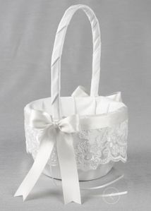Chantilly Lace Flower Girl Basket