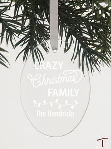 Personalized Crazy Christmas Ornament