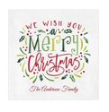 Merry and Bright Christmas Paper Napkins