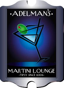 Vintage Personalized "After Hours" Martini Lounge Sign