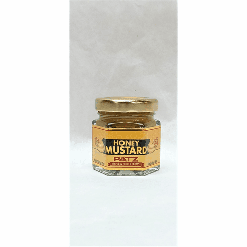 1.6 oz., Honey Mustard, Glass Hex Jar