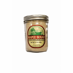 12 oz, Pure Granulated Maple Sugar, Glass Pint Jar