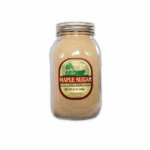 24 oz, Pure Granulated Maple Sugar, Glass Quart Jar