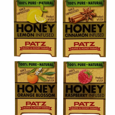 3 lb. Flavored Liquid Honey, Glass Jar