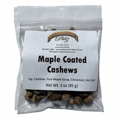 3 Ounce Maple Coated Cashews