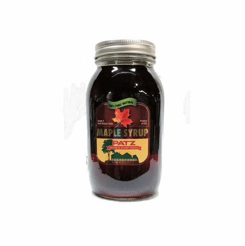 32 oz. Maple Syrup-Glass Qt Jar