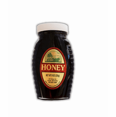 8 oz. Liquid Honey, Glass Jar, Buckwheat
