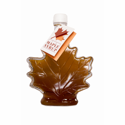 8 oz. Maple Syrup-Maple Leaf Bottle