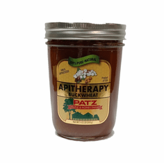 Apitherapy Honey-Buckwheat 1-1/2 lb. glass jar
