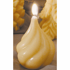 Beeswax Candle --- Drop Shape