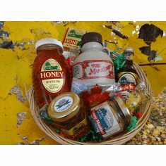 Maple Syrup, Maple Candy, Honey & Mustard Gift Basket