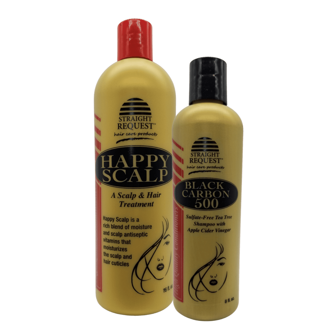 Straight Request 16 fl. oz. Happy ScalpScalp and Hair Treatment and 8