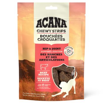 ACANA Chewy Strips Beef Dog Treats 4oz