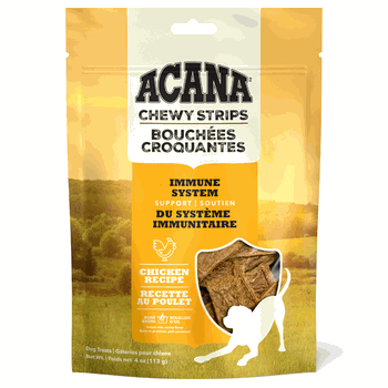 ACANA Chewy Strips Chicken Dog Treats 4oz