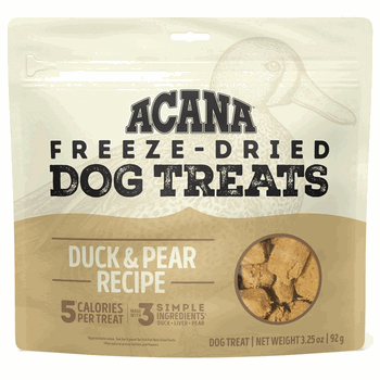 ACANA Freeze-Dried Dog Treats Duck & Pear 3.25oz