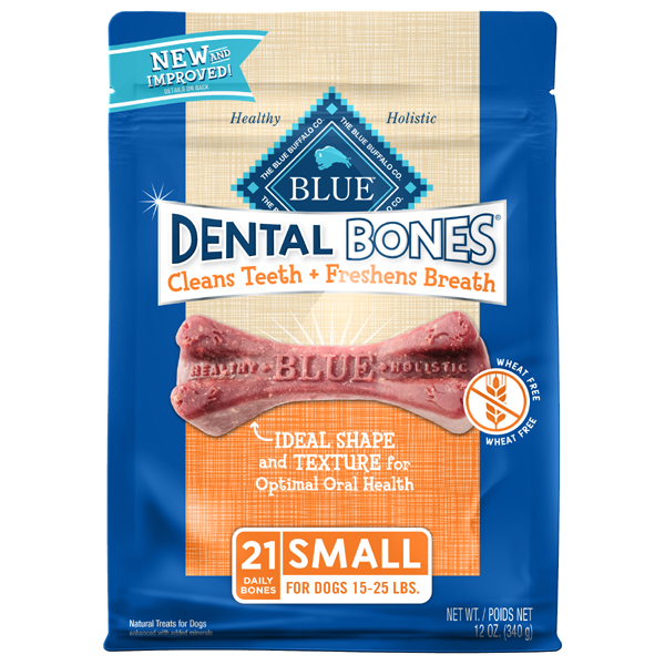 Blue Buffalo Dental Bone Dog Chews Small 21pk