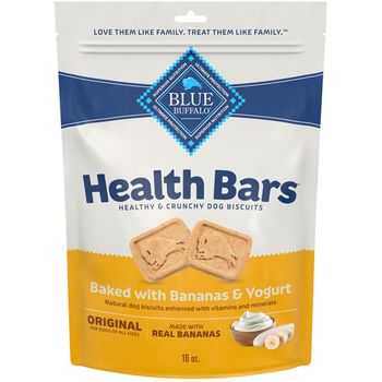 Blue Buffalo Health Bars Bananas & Yogurt Dog Biscuits 16 oz