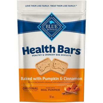 Blue Buffalo Health Bars Pumpkin & Cinnamon Dog Biscuits 16 oz