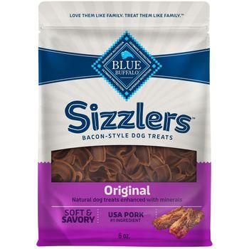 Blue Buffalo Sizzlers Bacon Dog Treats 6oz