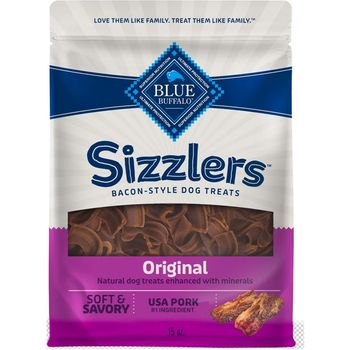 Blue Buffalo Sizzlers Bacon Dog Treats 15oz