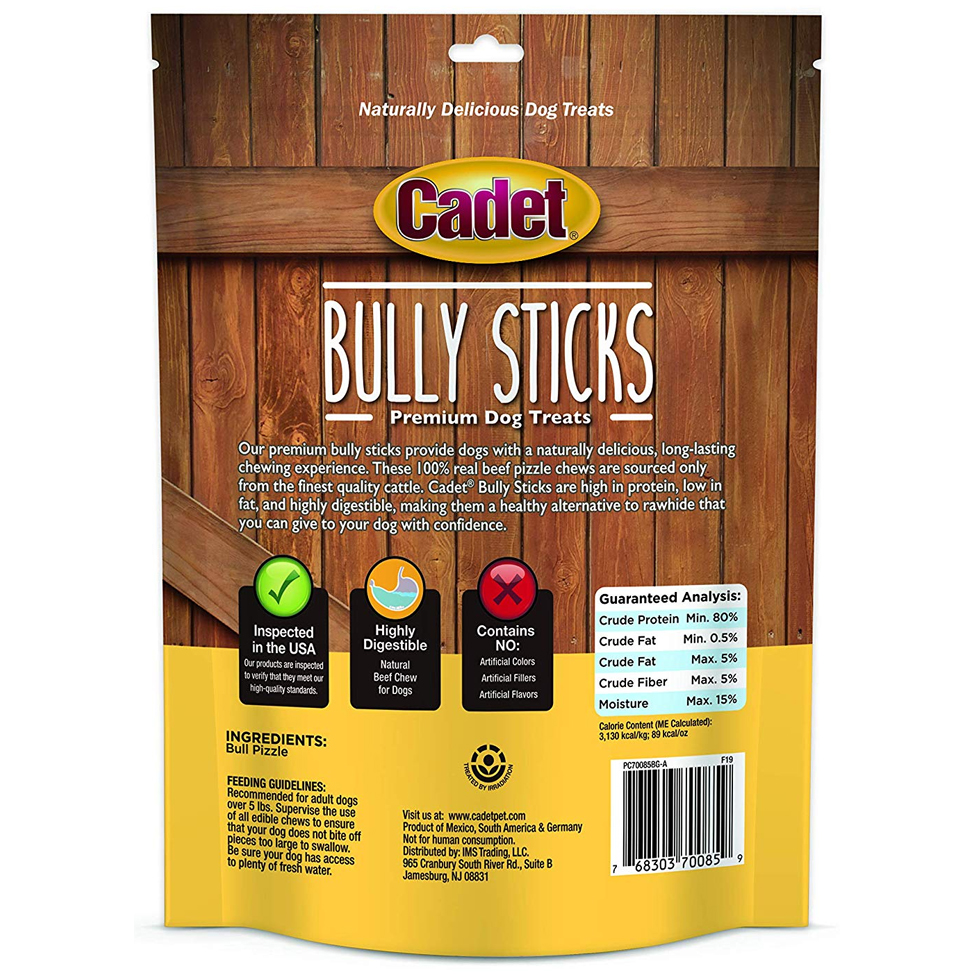 Cadet Bully Sticks for Dogs 12oz