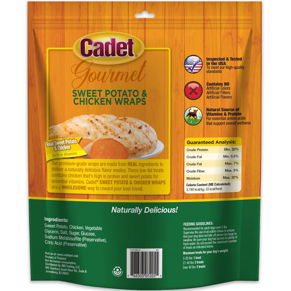 Cadet Sweet Potato & Chicken Wraps Dog Treats 28oz