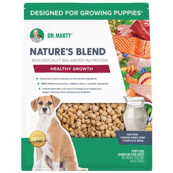Dr. Marty Nature's Blend Healthy Growth Freeze Dried Dog Food 80oz
