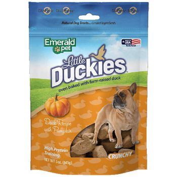 Emerald Pet Little Duckies Dog Treats Duck & Pumpkin 5oz