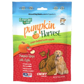 Emerald Pet Pumpkin Harvest Dog Treats with Apple 6oz