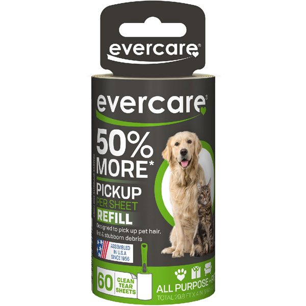 Evercare Extra Sticky Pet Hair Lint Refill 60 Layers
