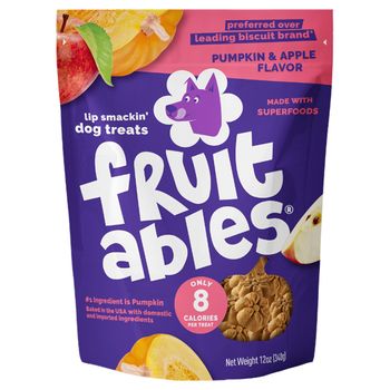 Fruitables Pumpkin & Apple Flavor Dog Treats 7oz