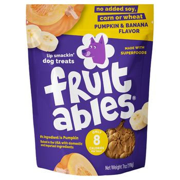Fruitables Pumpkin & Banana Flavor Dog Treats 7oz