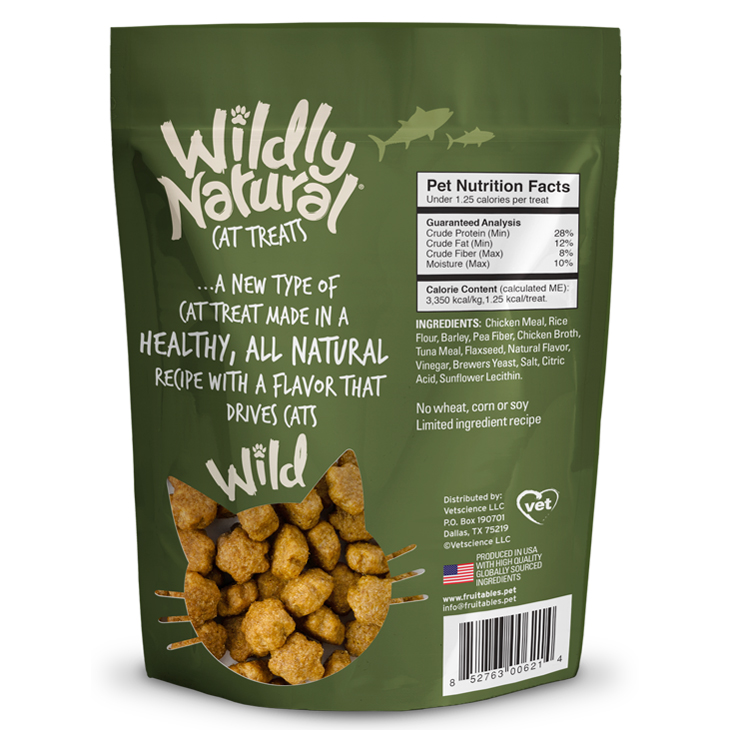 Fruitables Wildly Natural Cat Treats Tuna 2.5oz