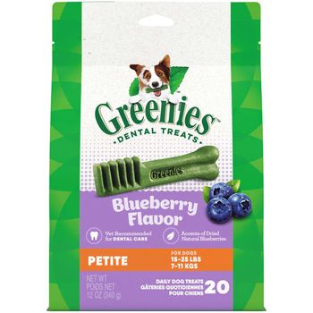 Greenies Blueberry Dental Dog Chews Petite 20ct