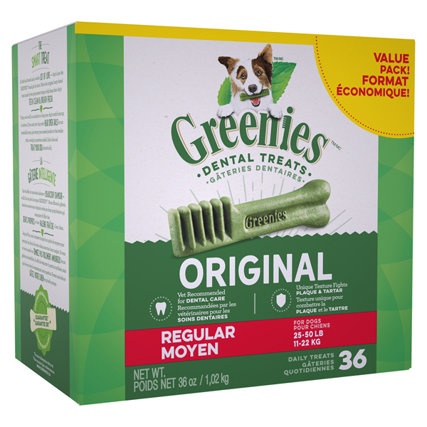 GREENIES Original Dental Treats For Dogs - Regular (11-22 kgs) | Malaysia