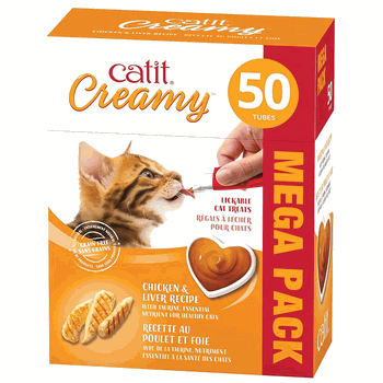 Hagen Catit Creamy Lickable Cat Treats Chicken & Liver 50pk