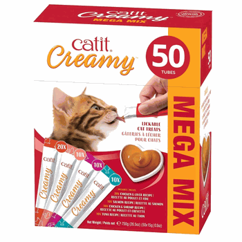 Hagen Catit Creamy Lickable Cat Treats Variety Pack 50pk