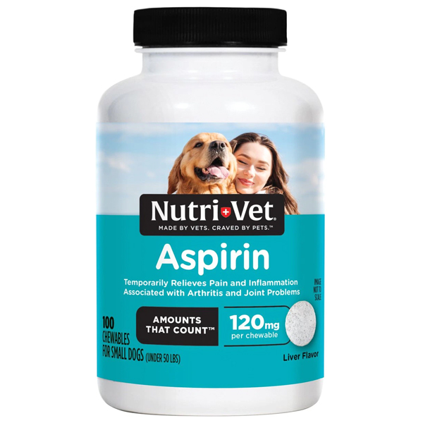 NutriVet Aspirin for Small Dogs Chewable 100ct