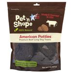 Pet 'n Shape American Patties Beef Lung Dog Treats USA Made 1 lb