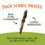 Pet 'n Shape Duck Hide Twists Dog Treats 5", 32oz