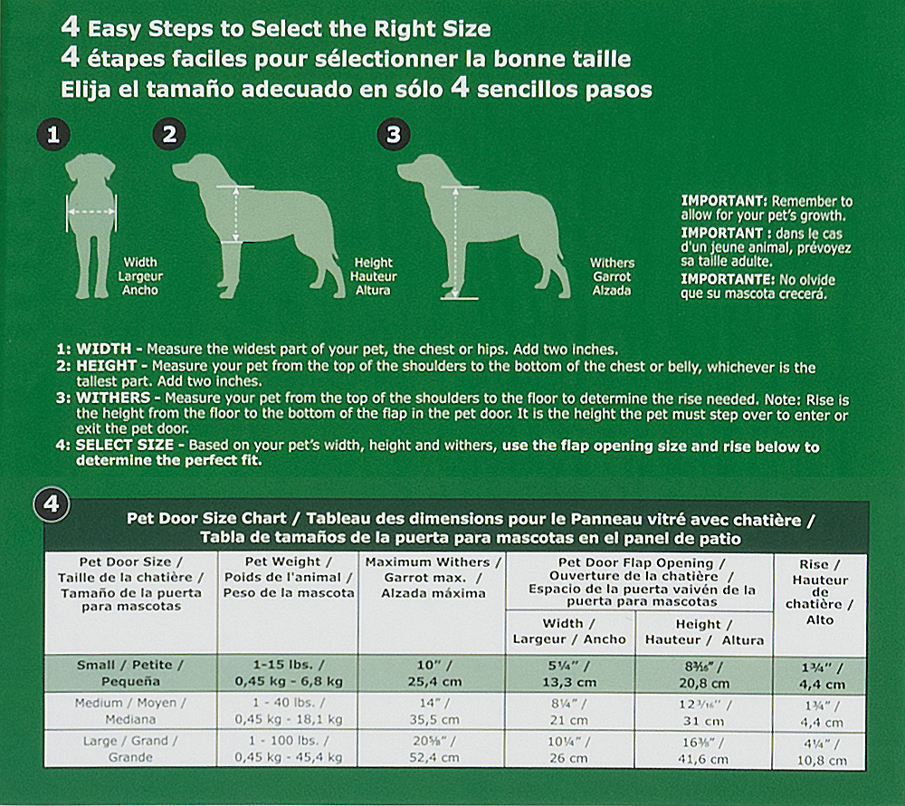 PetSafe Sliding Glass Pet Door Medium