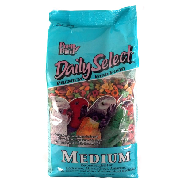 Pretty Bird Daily Select Premium Bird Food Medium 3 lbs