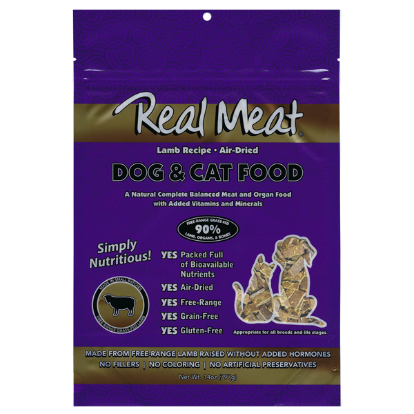 The Real Meat Company Air Dried Dog & Cat Food Lamb 14oz