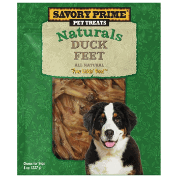 Savory Prime Naturals Duck Feet Dog Treats 8oz