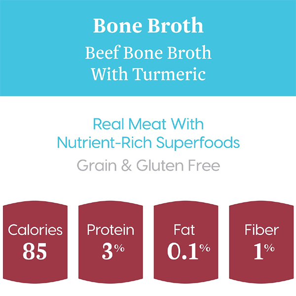 Solid Gold Beef Bone Broth with Turmeric Dog Food Topper 8oz