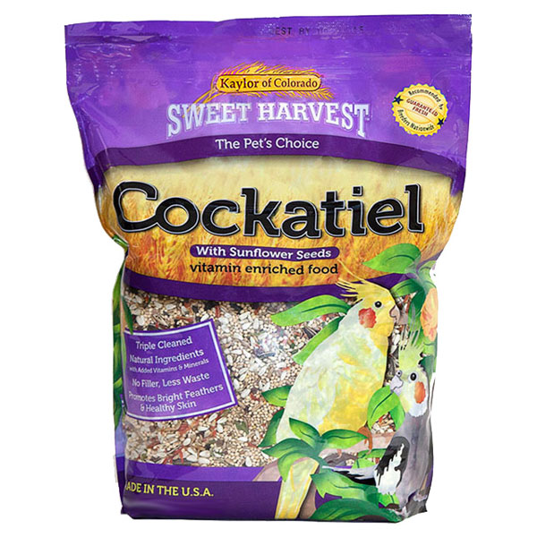 Sweet Harvest Cockatiel Food with Sunflower Seeds 4 lbs
