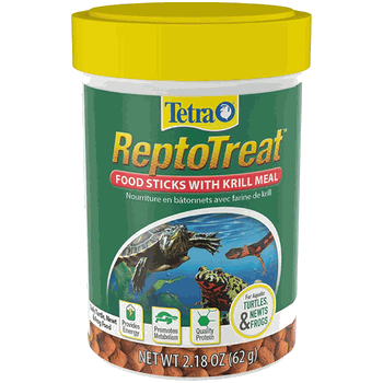 Tetra ReptoTreat Food Sticks with Krill Meal for Turtles, Newts, & Frogs 2.18oz 
