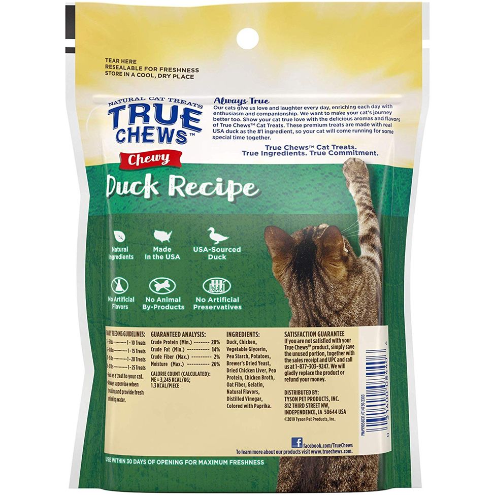 True Chews Chewy Duck Cat Treats 3oz