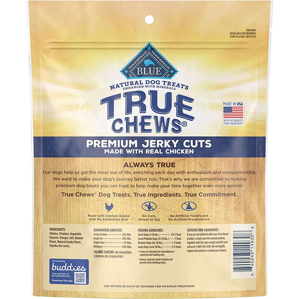 True Chews Premium Jerky Cuts Chicken Dog Treats 12oz