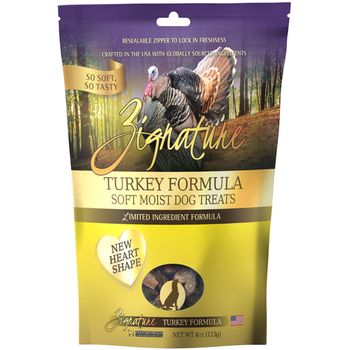 Zignature Soft Moist Dog Treats Turkey 4oz